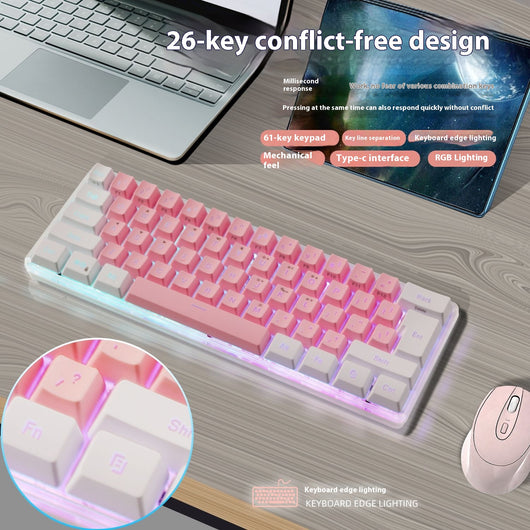 Teclado Compacto RGB para el Hogar - Iluminación LED Personalizable - Image 2