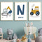 Póster de Arte en Lienzo Excavadora - Decoración Industrial