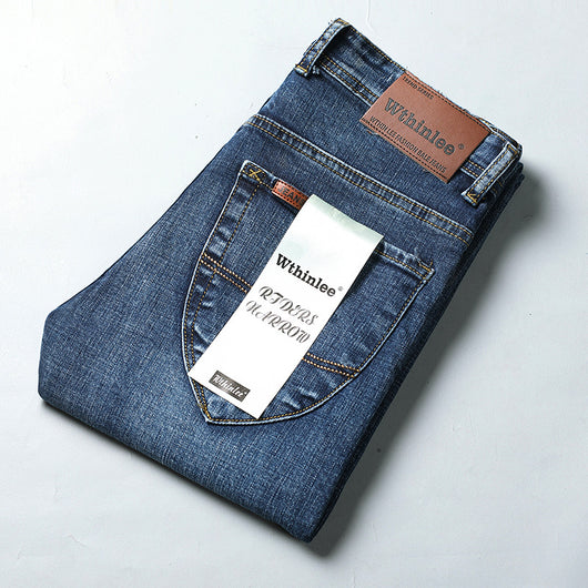 Pantalones Jeans Rectos Holgados Estilo Coreano para Hombre - Image 9