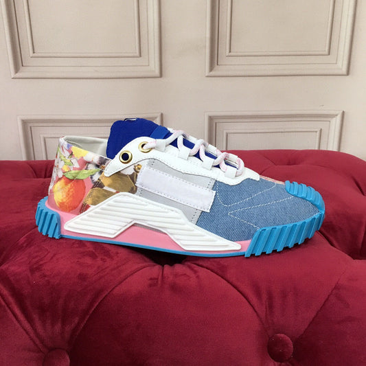 Tenis Casual Colorblock con Cordones y Suela Plana - Image 2