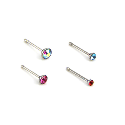 Set de 60 Piercing Nasal de Acero Inoxidable con Diamantes - Image 4