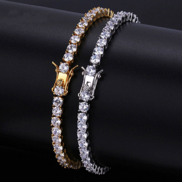 Pulsera de Tenis Zirconia para Hombre Estilo Hip Hop