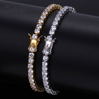 Pulsera de Tenis Zirconia para Hombre Estilo Hip Hop