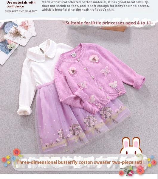 Conjunto Infantil Elegante: Falda y Suéter Manga Larga - Image 17