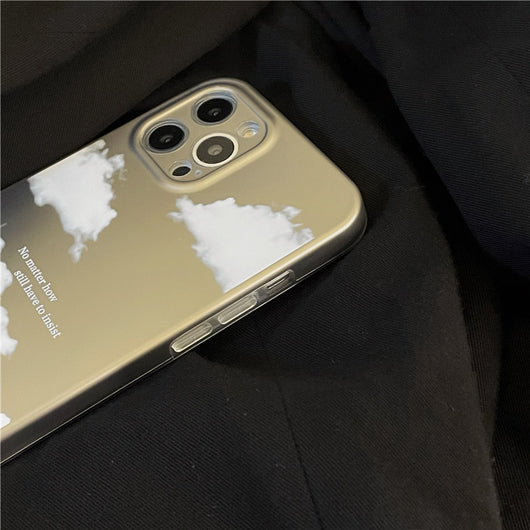 Funda Protectora Premium Plateada Efecto Nube Esmerilada para Teléfono - Image 9