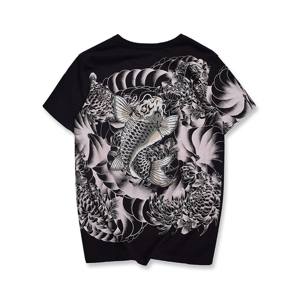 Playera Carp Diving Bordada de Manga Corta