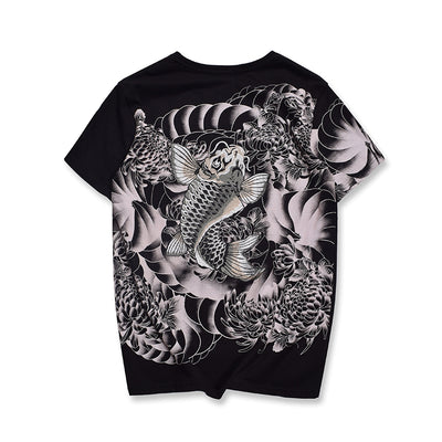 Playera Carp Diving Bordada de Manga Corta