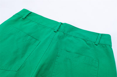 Pantalones Rectos con Abertura Lateral y Dobladillo Suelto - Image 9