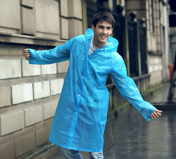 Impermeable Transparente Cortavientos - Abrigo de Lluvia Moderno 7 Colores