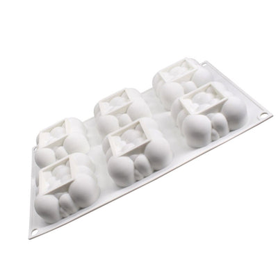 Molde de Silicona para Tartas Nube de 6 Cavidades - Image 3