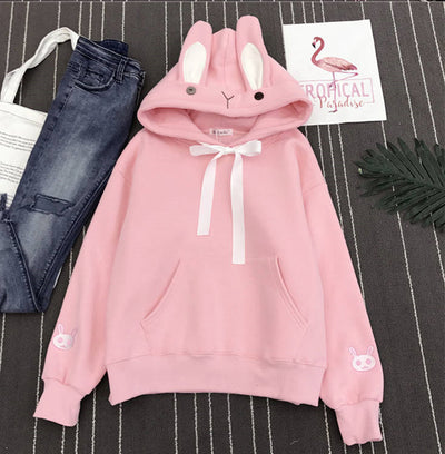 Sudadera con Capucha Orejas de Conejo para Mujer - Image 5