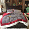 Rojo Retro 1.5 M Adecuado Para Edredón 200 X 230