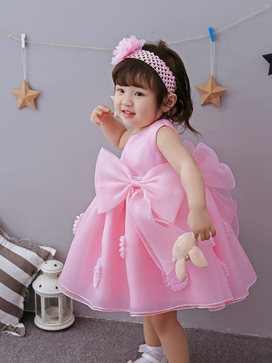 Vestido de Princesa Floral para Niña - Elegancia Primavera y Verano - Image 3