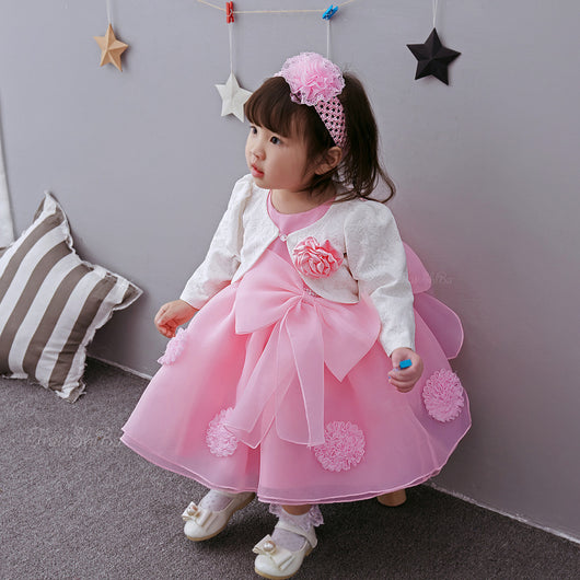Vestido de Princesa Floral para Niña - Elegancia Primavera y Verano - Image 7