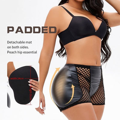 Shorts Deportivos Levantador de Glúteos con Espuma Acolchada y Malla - Image 5