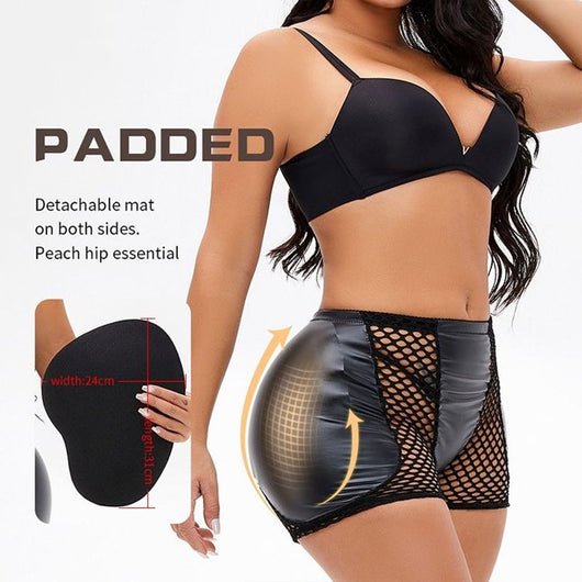 Shorts Deportivos Levantador de Glúteos con Espuma Acolchada y Malla - Image 5