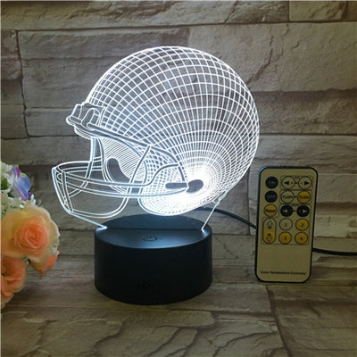 Lámpara 3D Pelota de Rugby