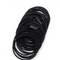 Pack de 100 Bandas Elásticas Negras para Cabello - Coleteros y Accesorios de Peinado