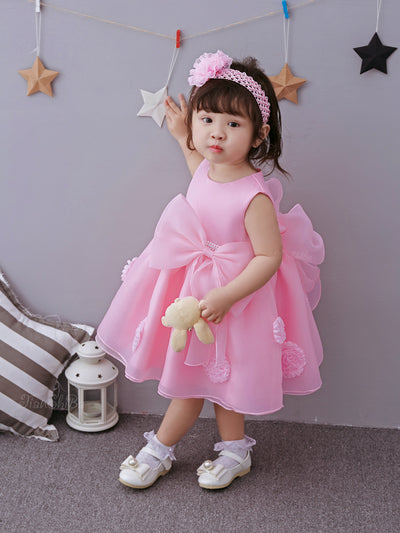 Vestido de Princesa Floral para Niña - Elegancia Primavera y Verano - Image 4
