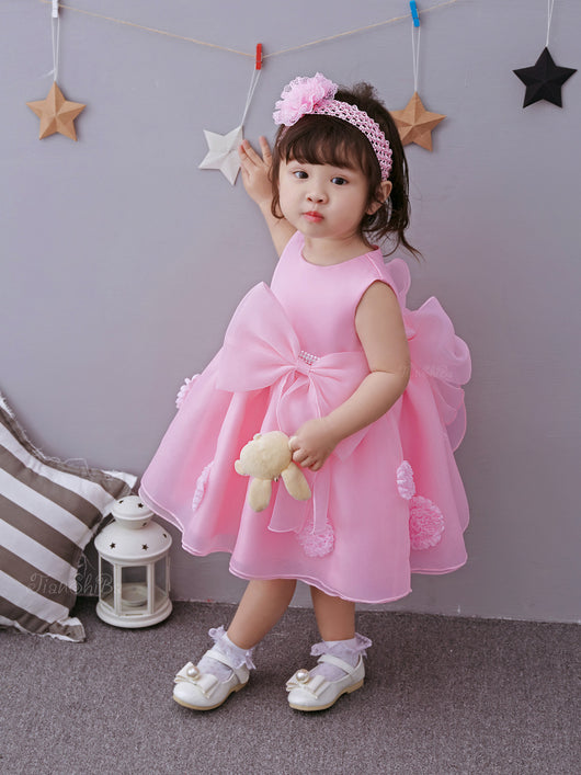 Vestido de Princesa Floral para Niña - Elegancia Primavera y Verano - Image 4