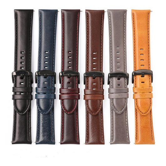 Correa de Cuero Genuine para Smartwatch - Patrón Crazy Horse Premium