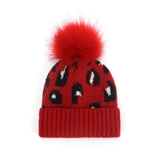 Gorro de Punto Mohair Infantil Estampado Leopardo - Image 15