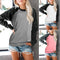 Sudadera Mujer Estampado Camuflaje Cuello Redondo Manga Larga