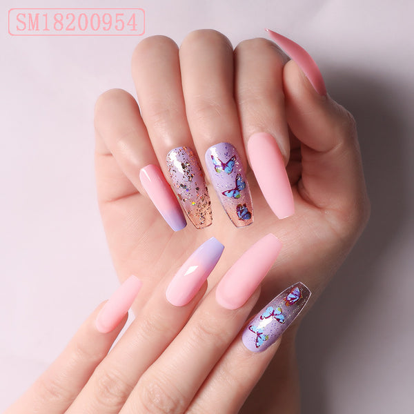 Plantilla de Uñas Ballet Amarillo Brillante