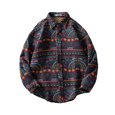 Camisa de Cuadros Retro Manga Larga para Hombre - Image 4