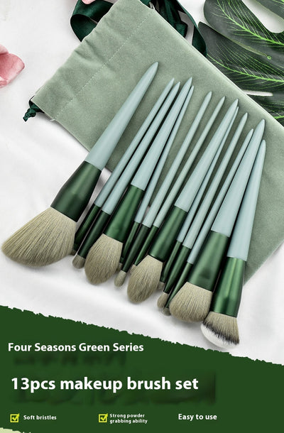 Set de 13 Brochas de Maquillaje Flor Púrpura con Cerdas Suaves - Image 23