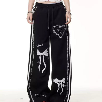 Pantalones Casuales de Verano con Cintura Elástica y Detalle de Moño de Encaje - Image 10