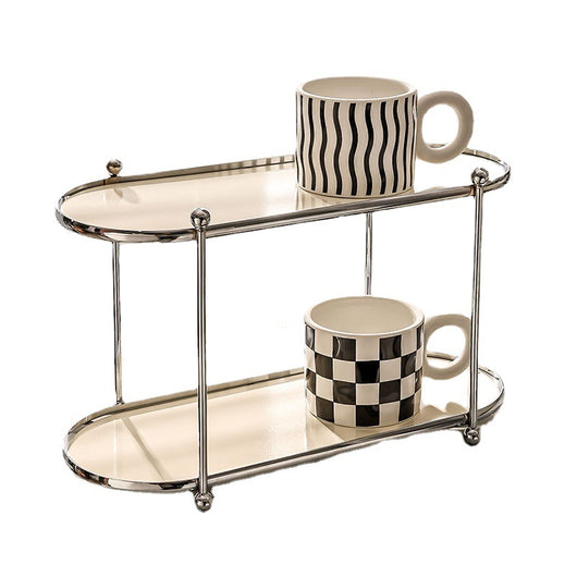 Organizador de Baño Multicapa Estilo Cream - Estantería de Almacenamiento Lujo sin Perforación - Image 2