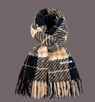 Bufanda Escocesa de Imitación Cachemira para Mujer - Cálida y Versátil - Image 37