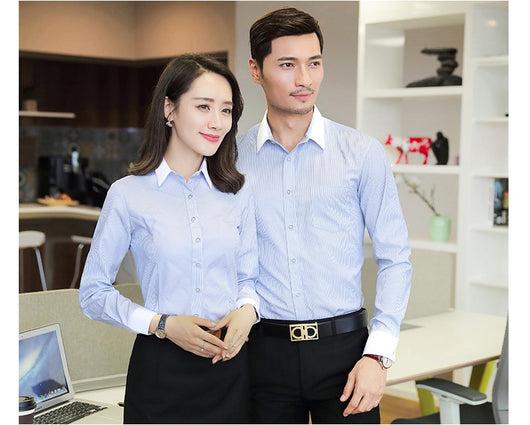 Camisa de Algodón Manga Larga para Hombre - Estilo Empresarial - Image 8