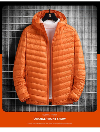 Chaqueta Ligera de Algodón con Capucha para Hombre - Image 13
