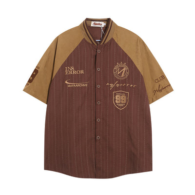 Camisa de Béisbol con Cuello Deportivo de Manga Corta para Hombre - Image 13