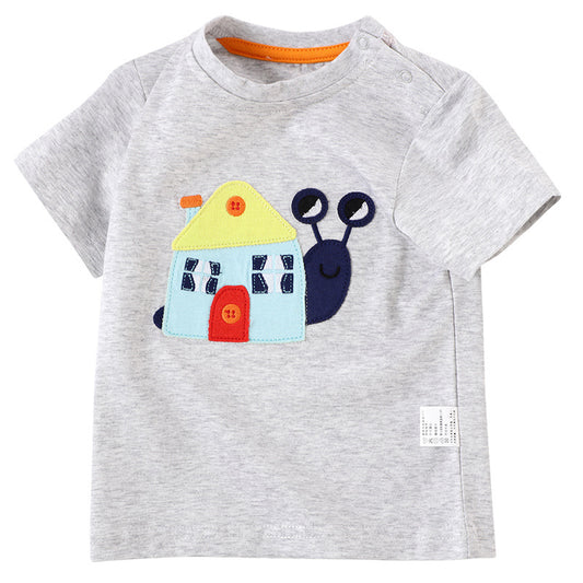 Playera Infantil de Manga Corta con Estampado de Caricaturas - Image 2