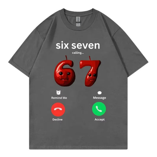 Playera 67 Llamando - Diseño Cómico Unisex - Image 7
