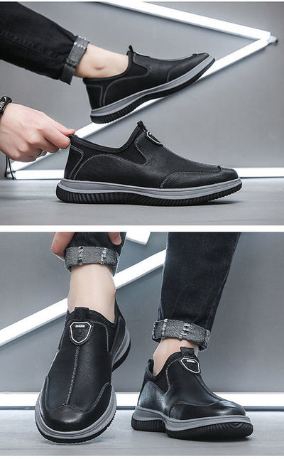 Zapatos de Cuero Suave Estilo Británico Transpirables para Hombre - Image 17