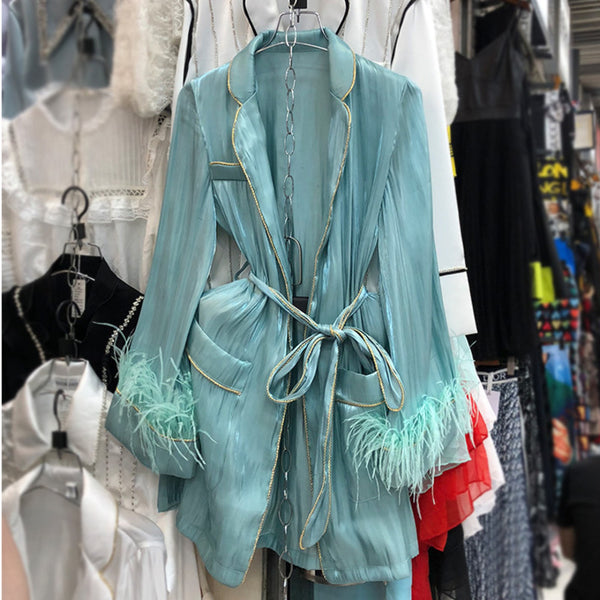 Pijama Holgado de Plumas para Mujer - Comodidad Máxima
