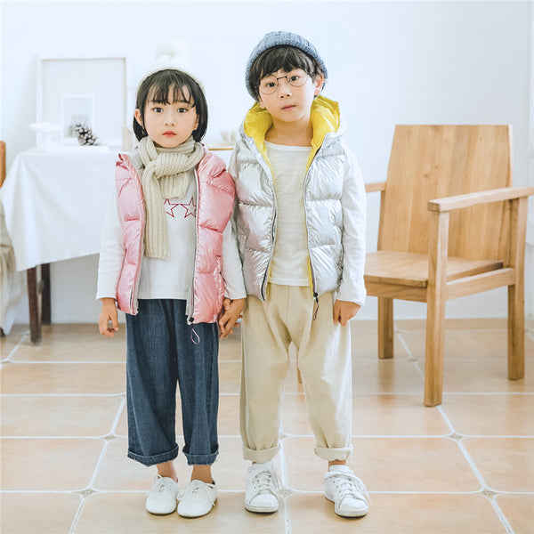 Chaleco con Capucha para Niños - Abrigo Otoño e Invierno