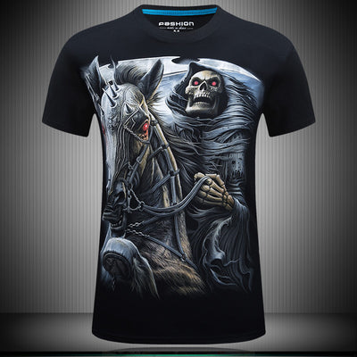 Playera 3D Cuello Redondo Suelta Manga Corta para Hombre - Image 3