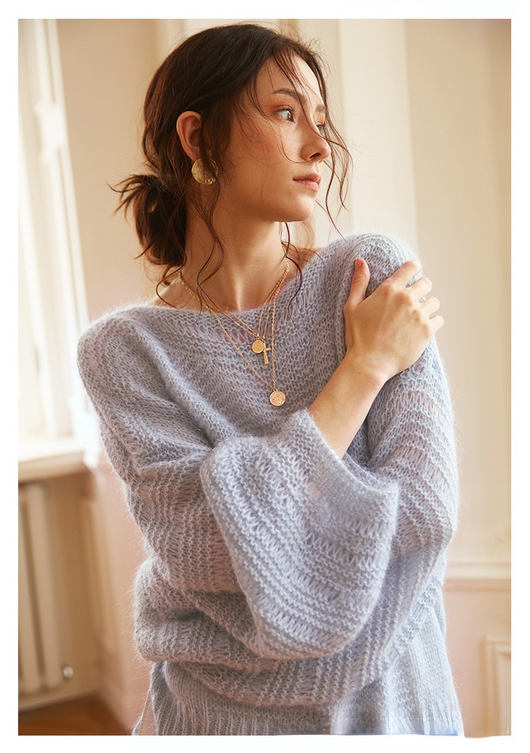 Suéter Tejido Cuello Alto para Mujer - Elegancia y Calidez - Image 12