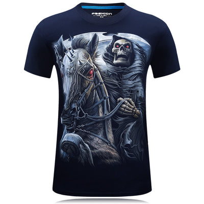 Playera 3D Cuello Redondo Suelta Manga Corta para Hombre - Image 5
