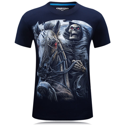 Playera 3D Cuello Redondo Suelta Manga Corta para Hombre - Image 5