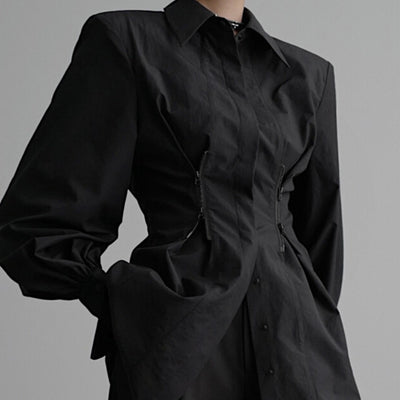 Blusa Reductora Suelta con Cierre y Manga Larga Ajustadora - Image 2