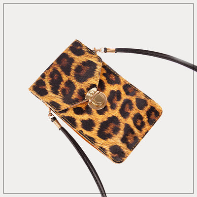 Bolso Retro para Celular con Estampado de Leopardo - Image 2