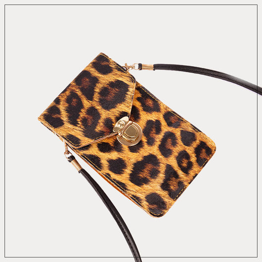 Bolso Retro para Celular con Estampado de Leopardo - Image 2