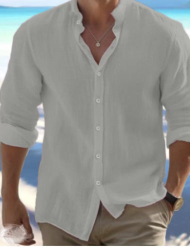 Camisa de Lino para Hombre - Diseño Fresco para Playa y Verano - Image 14