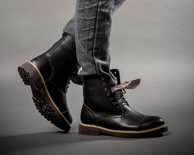 Botas Martin de Cuero para Hombre - Zapatos de Piel Auténtica - Image 6